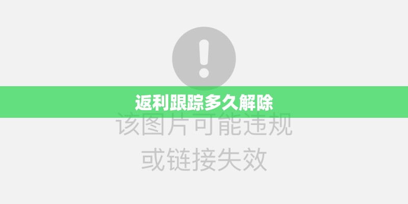 返利跟踪多久解除