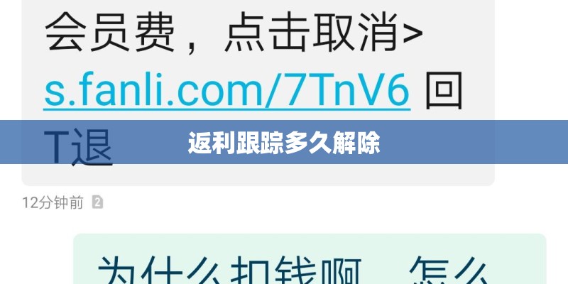 返利跟踪多久解除