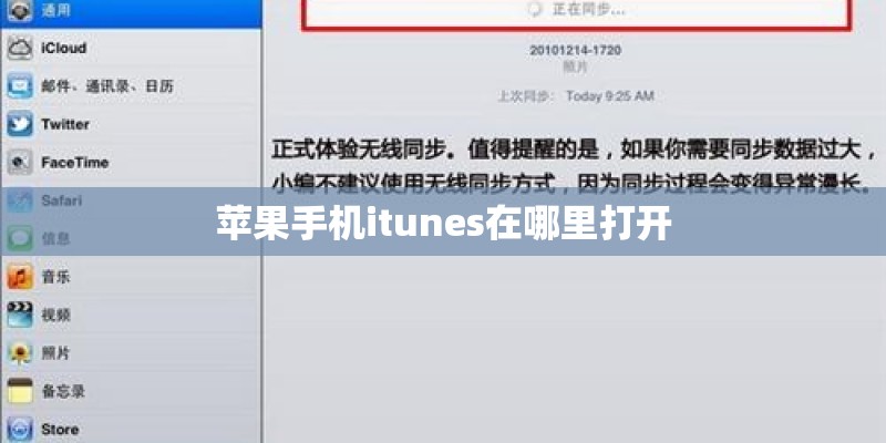 苹果手机itunes在哪里打开